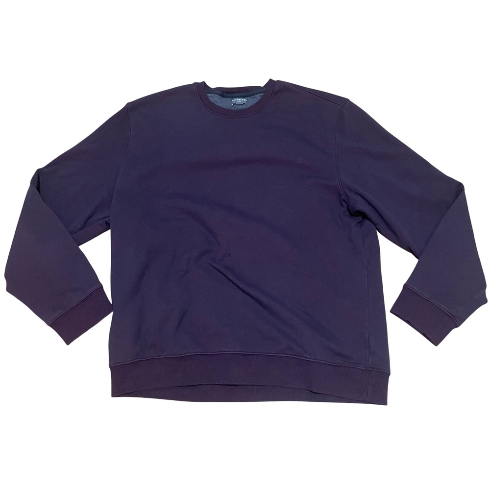 Van Heusen Flex Men's XL Crewneck Sweatshirt Plum Purple Long Sleeve Pullover